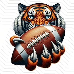 Tigers Mascot png | Tigers football png | T-shirt Sublimation Digital File Download l tiger mascot tiger shirt logo | Instant download