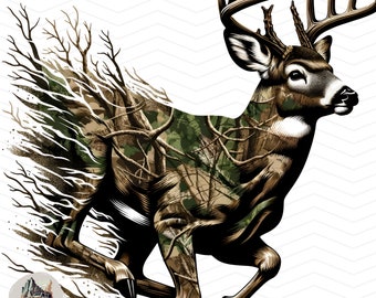 White tail deer png Deer Hunting Sublimation design transparent background Hunting dtg dtf print files Patriotic camo deer hunting png