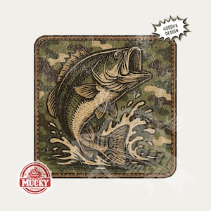 baixo com patch de camuflagem png | camisa de peixe camuflada png, pesca png, arquivo de impressão de imagem de sublimação de 300 dpi para pescador Camo, design de moldura camuflada