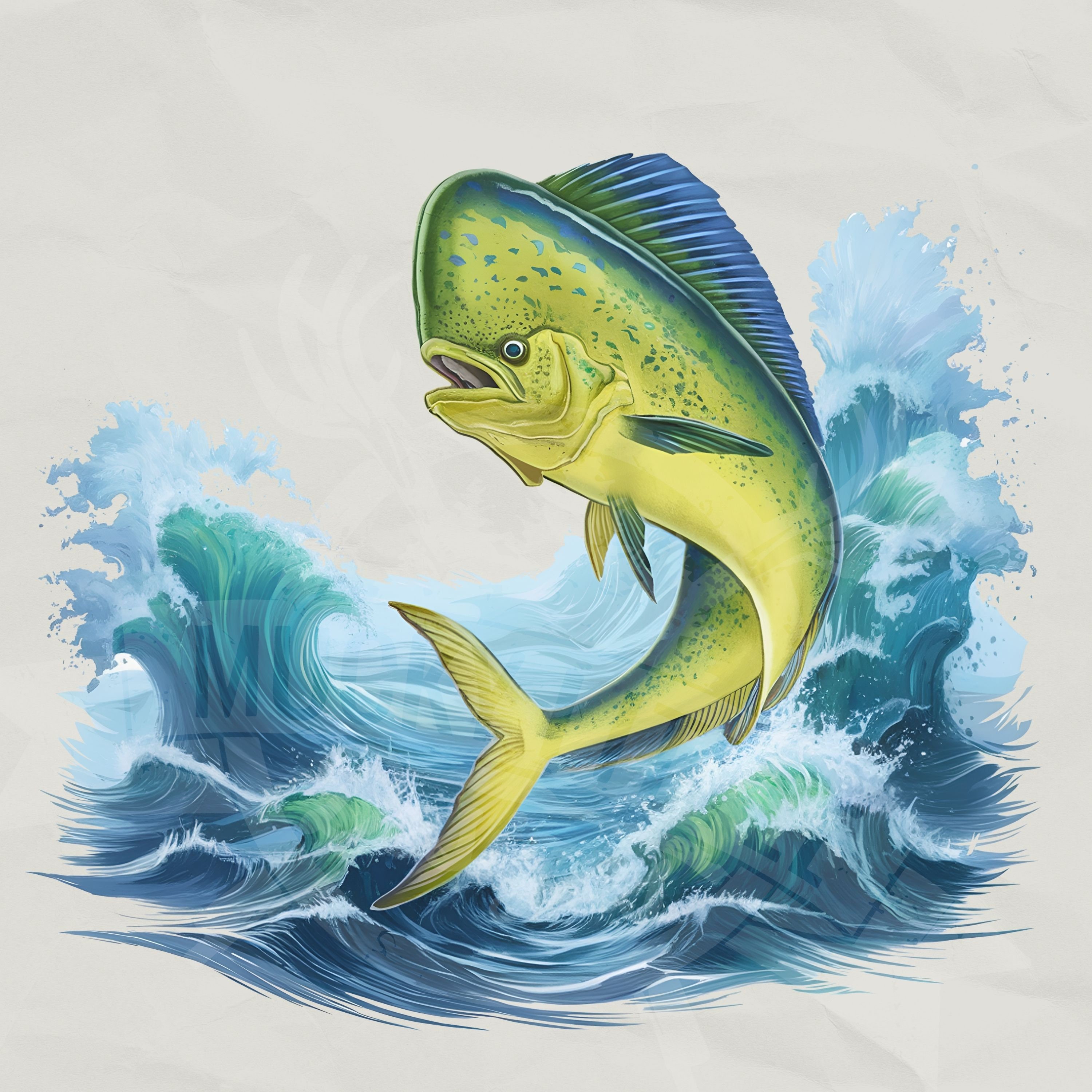Chemise Reel Legends Poisson Doré Mahi-Mahi Dauphin - Manches Courtes Homme Taille XL