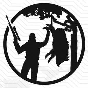 Wildschwein Jagd SVG | Wildschwein Jäger SVG | Wildschwein svg | Wildschwein Jagd Clipart Wildschweinjagd Schnittdatei | Jäger-Silhouette Cricut