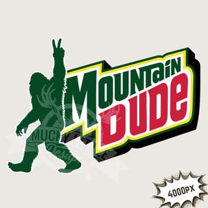 Bigfoot Mountain dude PNG / Bigfoot senderismo con diseño de bolsillo, divertido camping al aire libre, archivo de impresión de imagen de 300dp, 4 descargas de sublimación de ropa