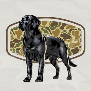 Camo jachthondsublimatie | Camo-jacht png | wasbeer jacht png | zwarte labrador png | jacht camouflagepatroon | ouderwetse camouflage