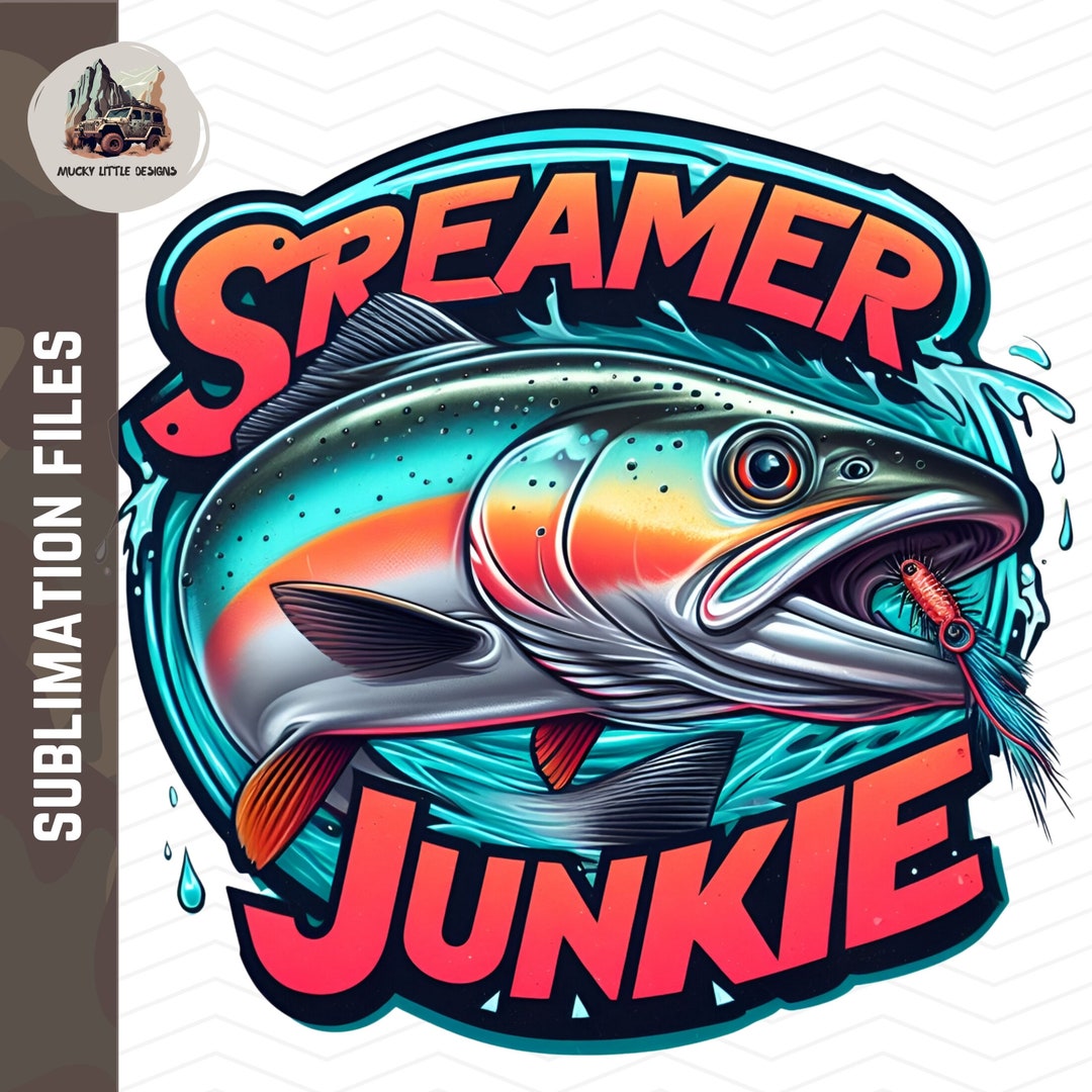 Streamer Junkie Png Trout Fishing Tumbler Wrap Trout Etsy