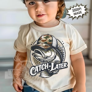Niños pescando png / Pesca png niños, nos vemos luego pescando niños camiseta png, diseño de pesca de lubina para niños, niñas hombres y mujeres impresión de 300 dpi