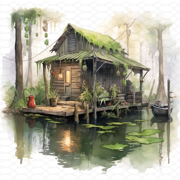 Bayou PNG | Bayou Swamp Shack PNG | Southern Sublimation PNG | Bayou Design Tumbler Sublimation | Swamp Sublimation png | Digital Download