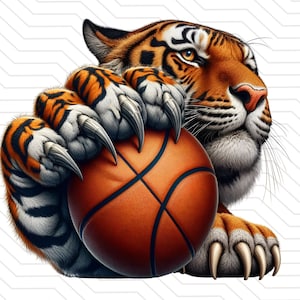 tigers basketball png | Tiger claw png | Tigers T-shirt Sublimation Digital File Download l Tigers spirit shirt tiger mascot tiger logo |