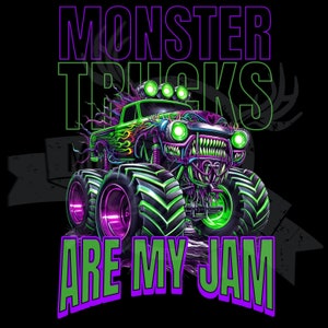 Monstertrucks sind meine Marmelade Png, Monstertruck Png Sublimation Design Kids Truck Design Png, digitaler Download Monster Truck Tumbler Design