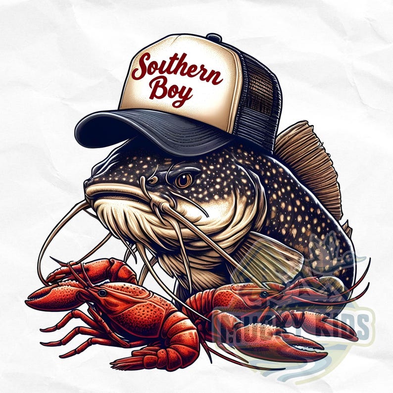 Southern Boy Png Funny Catfish Png Fishing Sublimation Catfish Tumbler
