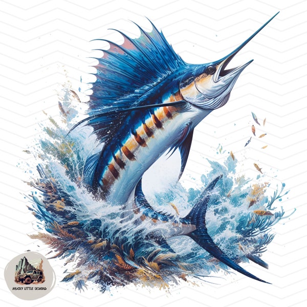 sailfish Sublimation PNG | sailfish sport boat sublimation PNG | Saltwater Sublimation png |Sea fishing shirt design transparent background