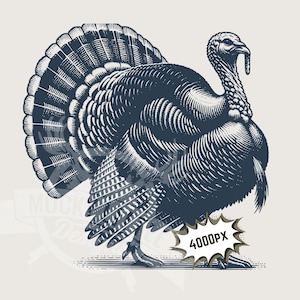 detailed Turkey png | Turkey hunting sublimation 300ppi design image print file, transparent background hunting design for women and men