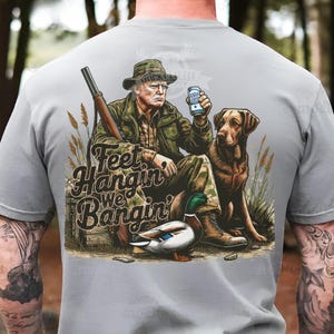 Trump Hunting png Camo hunting sublimation Labrador amarillo png Trump Duck hunting png imagen archivo de impresión para ropa mujer hombre niños