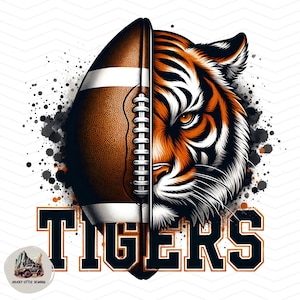 tigres fútbol png / Tigres camiseta Sublimación Archivo digital Descargar l Tigres Escuela espíritu camisa tigre mascota tigre logotipo Descarga instantánea