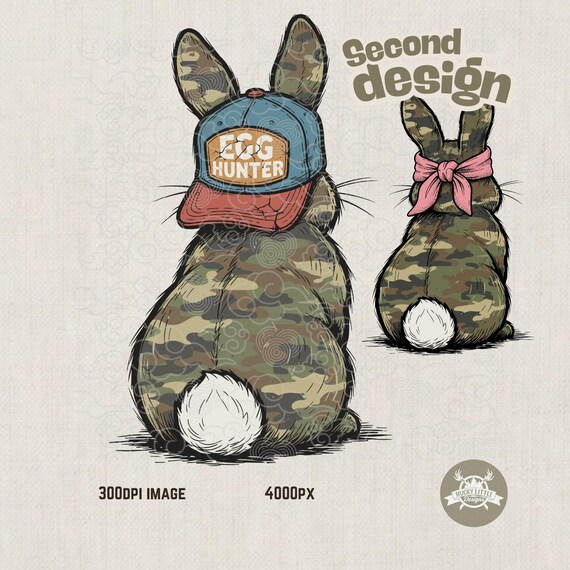 Boys camo Easter png: Easter bunny sublimation prints for kids