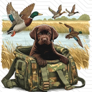 Sublimación de perro de caza PNG / Levantarlos a la derecha png / Sublimación de caza de pato PNG / Sublimación de pato PNG / Cazador de patos png / Perro de caza png