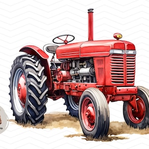 Tracteur International Harvester 1066 PNG : L&#39;agriculture sublimée (téléchargement numérique)