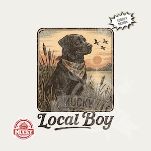 Sublimación de perro de caza / Chico de campo png / Camisa de labrador negra png / Diseño de caza de patos para niños Perros de caza para niño Archivo de impresión de imagen de 300 ppp