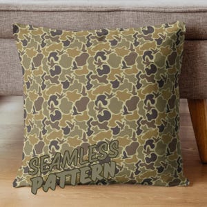 Oud camouflagepatroon naadloos png-eendcamouflageontwerp. 300 dpi 5000 px vierkant naadloos jachtontwerp old school camouflagepatroon sublimatie