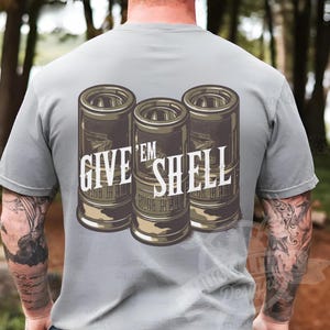 Give Em Shell PNG | Camo Duck Hunting Design (Digital Download)