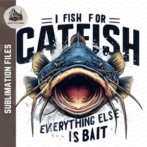 Pescado para bagre png divertido bagre png sublimación de pesca bagre vaso envolver fondo transparente / Catfish camiseta diseño taza de bagre