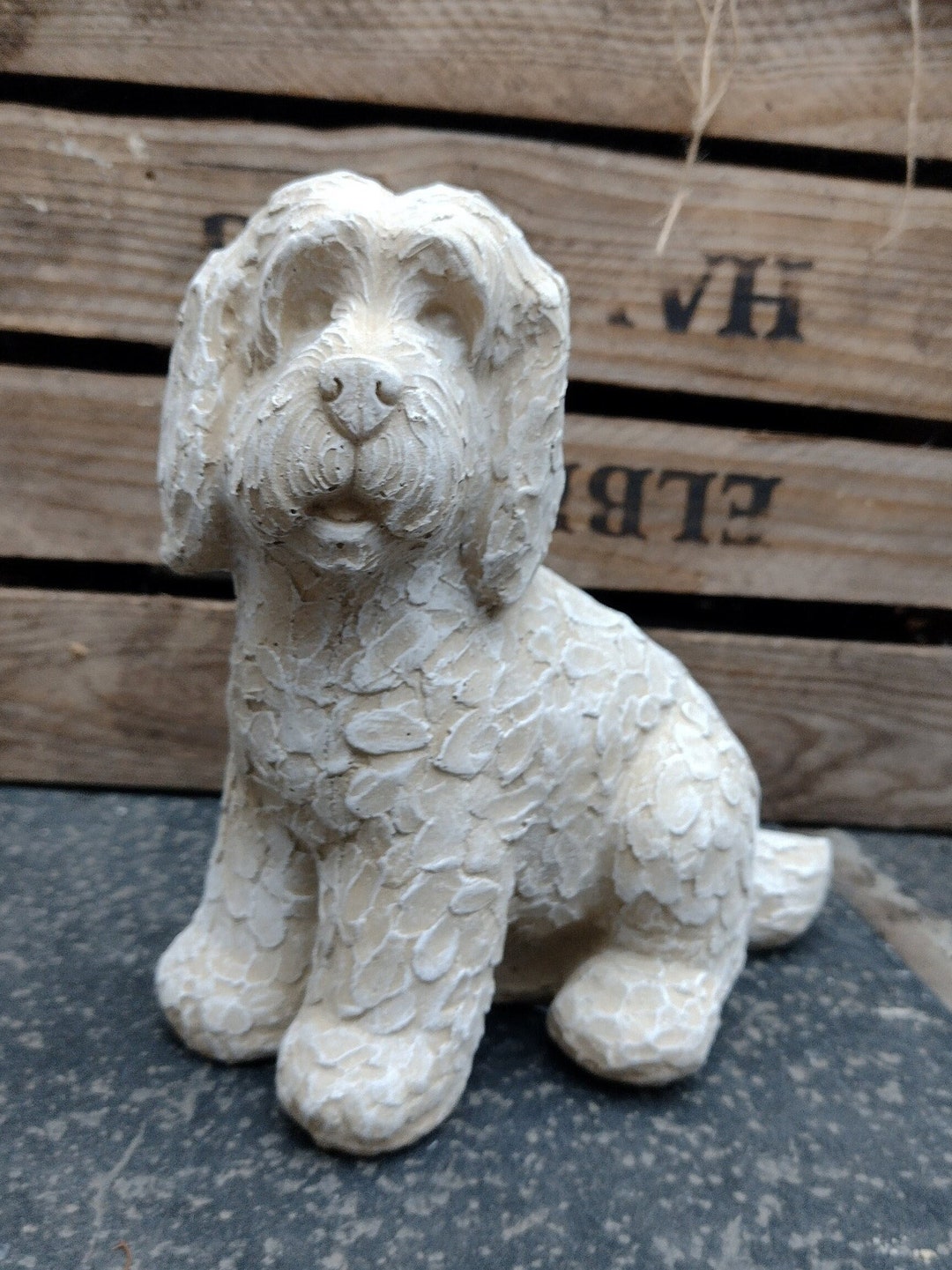 Cockapoo / Labradoodle Garden Statue / Handmade Dog Garden Etsy