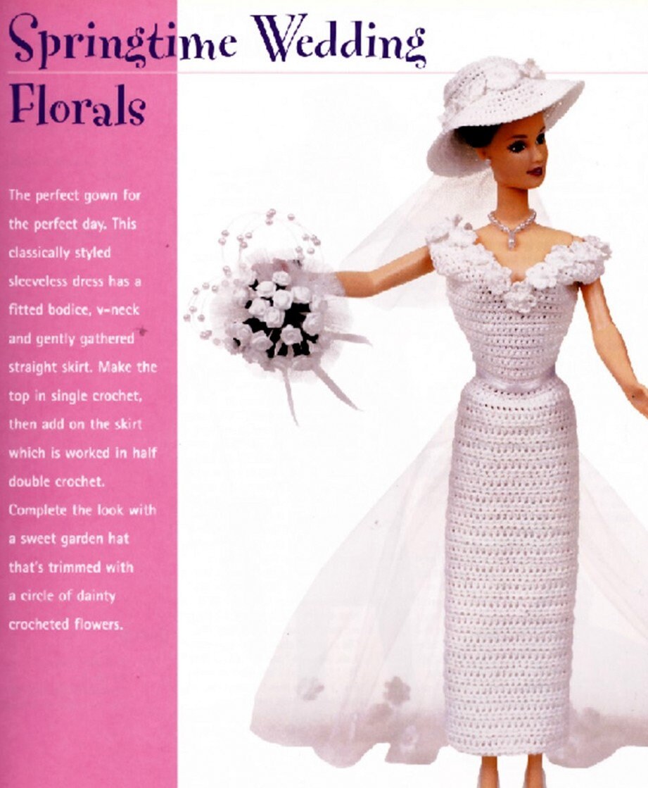 Vintage Crochet Pattern Book PDF Barbie 12 Inch Fashion Doll - Etsy