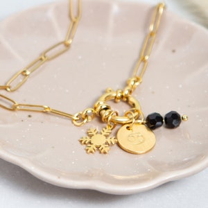 Buoy Clasp Necklace, Customizable Gold