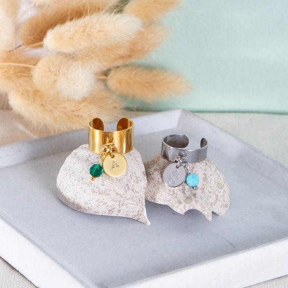 Bague 2 breloques personnalisable Etsy France