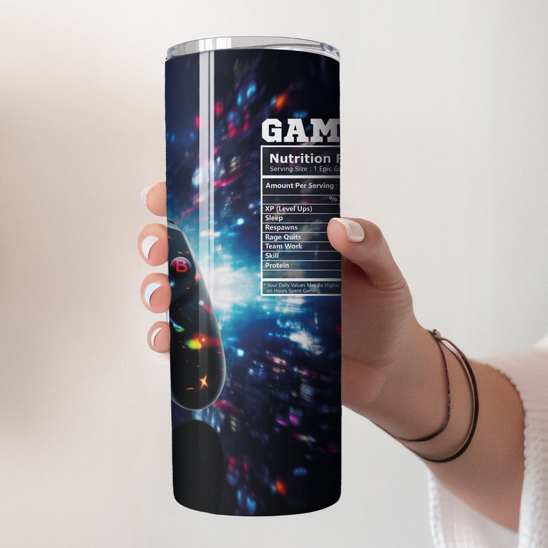 Gaming Tumbler Wrap, 20 Oz Gamer Controller Decal PNG for Sublimation ...