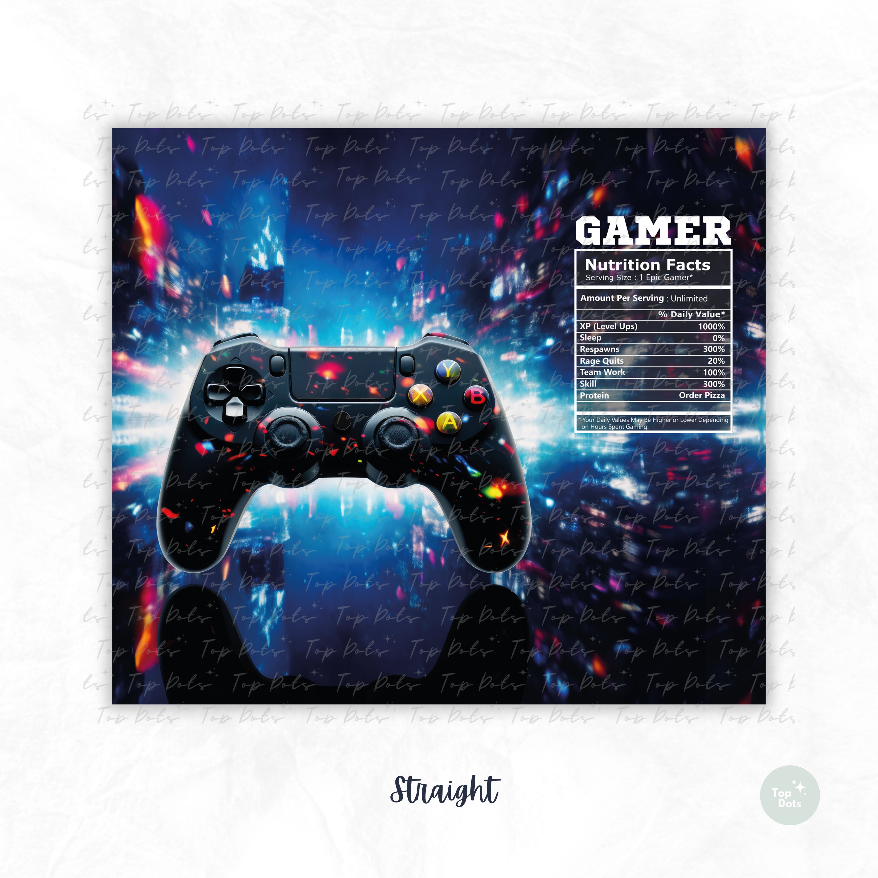 Gaming Tumbler Wrap, 20 Oz Gamer Controller Decal PNG for Sublimation ...