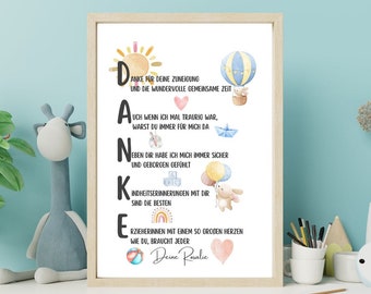 Farewell gift for educator | Daycare Thank You | Farewell gift kindergarten | Poster Educator | digital file | DIY gift