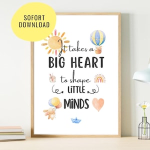 Regalo de despedida para el equipo de la guardería | Guardería gracias | Regalo de despedida del jardín de infantes | Póster Educador | archivo digital | regalo de bricolaje