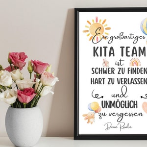 Personalized Kindergarten Teacher Gift | Kindergarten Farewell Thank You Gift | Personalized Daycare Farewell Gift | Kindergarten Teacher Poster | Digital File image 6
