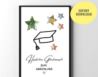 Cash gift for graduation | Graduation gift | Training | Passed exam | University degree | Bachelor's or Master's degree gift | Digital file |