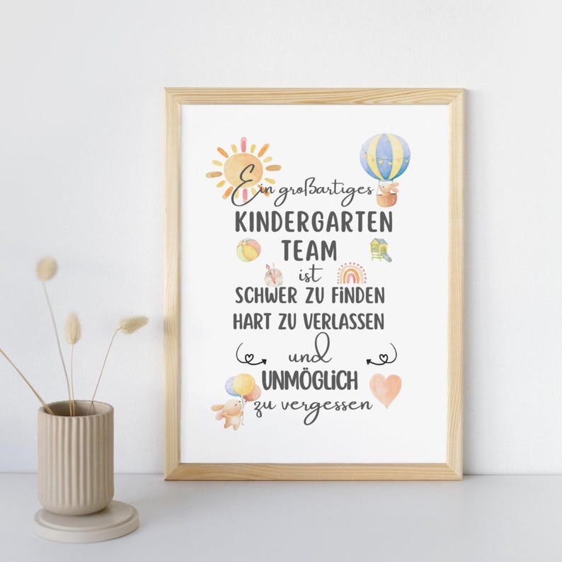  Foto zu Farewell Gift for Kindergarten Team Daycare Thank You Notes Farewell 