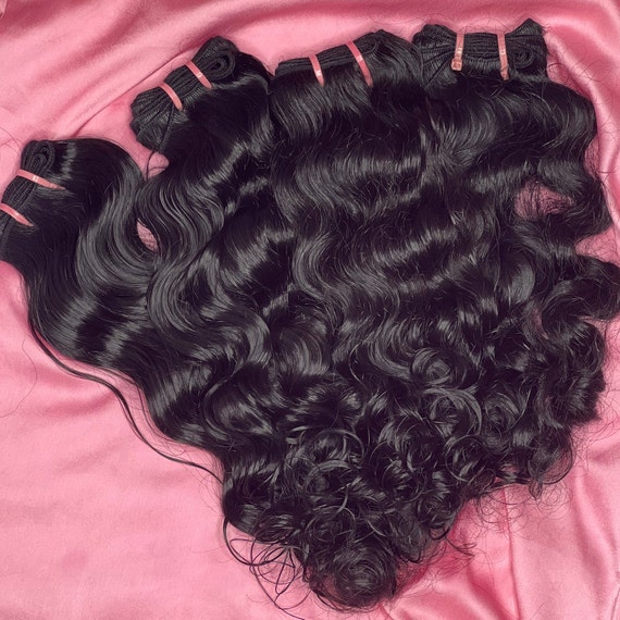Raw Indian hair Amazon.com : Raw Indian Temple Natural Wavy Unprocessed  main image 3