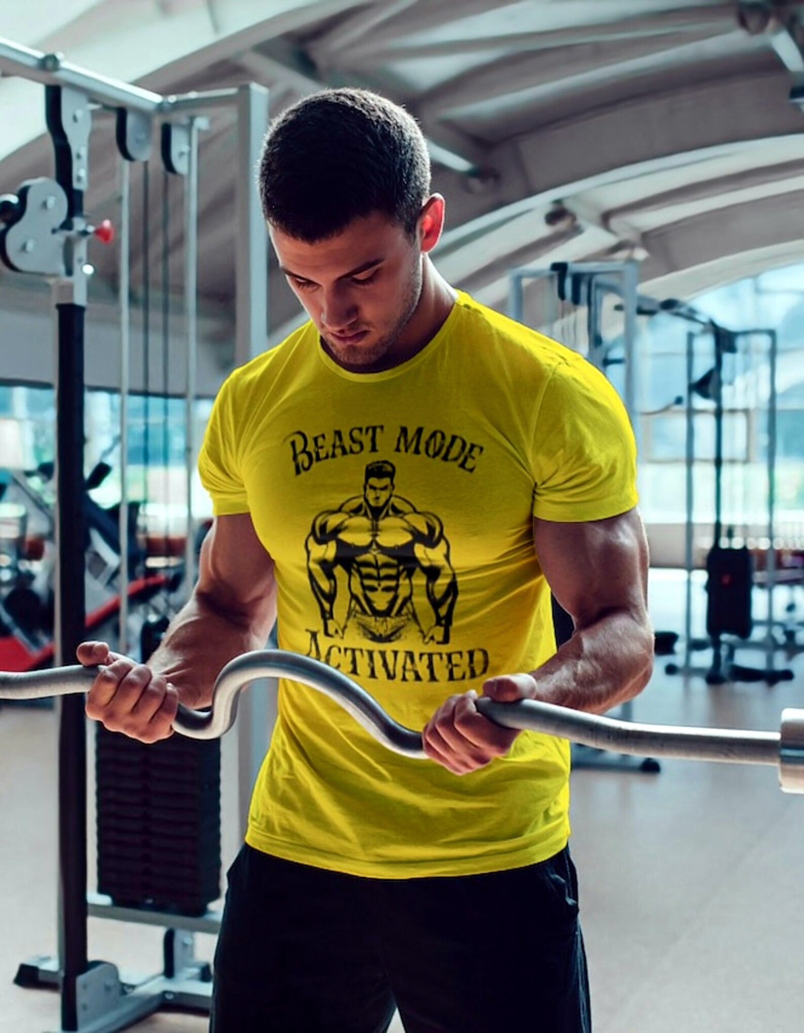 Beast Mode T-shirt, Bodybuilding T-shirt, Weightlifting, Gym Shirt. - Etsy