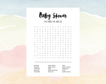 Baby Shower Word Search - Get Ready to Search and Celebrate!