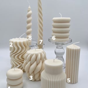 Handmade candles made from vegan rapeseed wax image 3