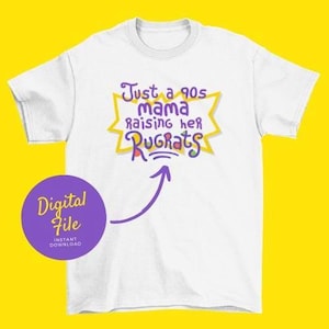 SVG da Mamãe Rugrats dos anos 90 – Design de fonte retrô (Download digital)