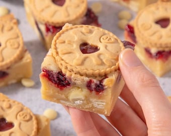 Vegan Jammie Dodger Blondies: Plant-Based Treat Box