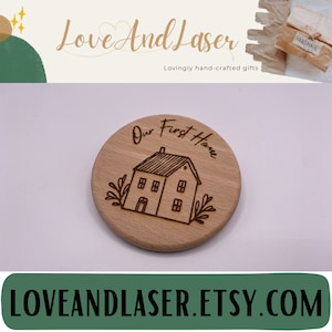 OUR FIRST HOME - Magnet Gift - Moving House, New Home, First Home Etc - Free Delivery