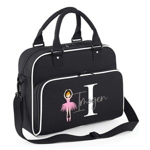 Personalised Dance Classes Bag for Girls, Custom Pink Gymnastics Ballet Shoulder Bag, Dancing Customised Gift with Name