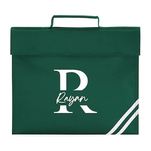 Cartable de lecture personnalisé, cartable avec pochette, cartable personnalisé pour devoirs scolaires pour enfants