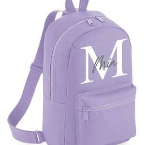 Sac d'école maternelle personnalisé avec texte initial du nom, cadeaux de sac à dos de votre nom pour les enfants, sac à dos de crèche
