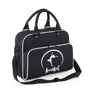 Personalised Dance Classes Bag for Girls, Custom Pink Gymnastics Ballet Shoulder Bag, Dancing Customised Gift with Name