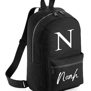 Sac personnalisé avec initiale du nom, sacs à dos cadeaux pour enfants, sac à dos préscolaire pour enfants de la maternelle, sac personnalisé avec prénom