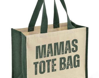 Mum Tote Bag, Mummy Shopping Bag, Mothers Day Jute Bag, Reusable Personalised Bag, Mum Birthday Gift Bag, New Mum Jute Bag