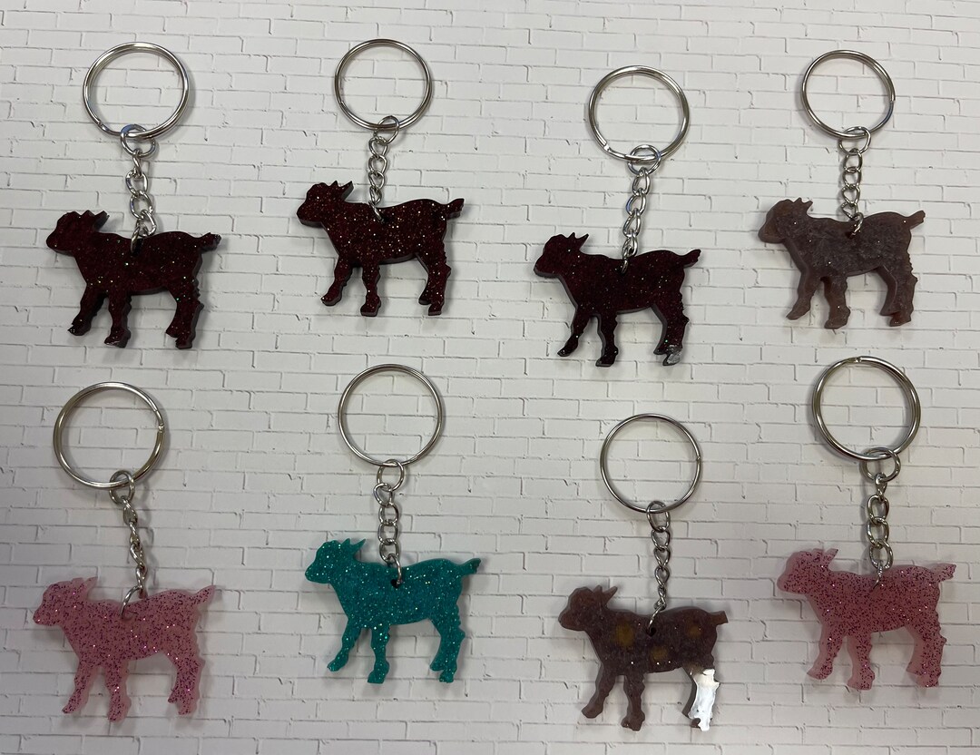 Baby Goat Keychain - Etsy