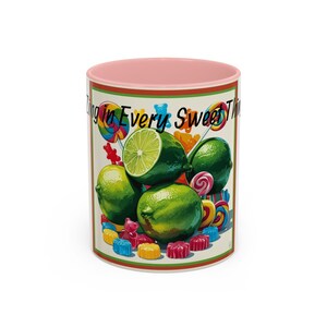 Vibrant Accent Coffee Mug, Limes and Sweets